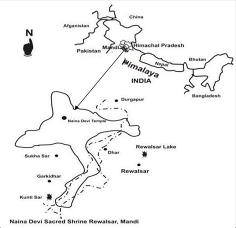 naina devi to baglamukhi distance